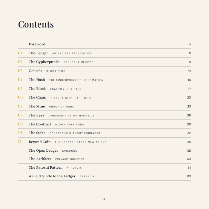 Contents page